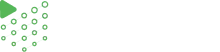 Clipeum IT logo with green icon mark and white text on a transparent background