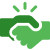 Green and grey technology framework icon.