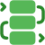 Green workflow icon representing process automation